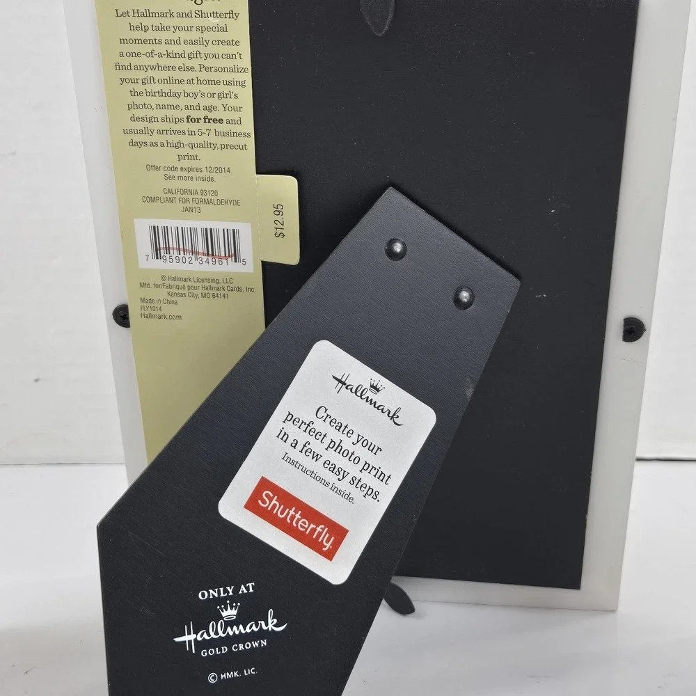 Hallmark 2014 White Wood Free Standing Photo Frames 5x7